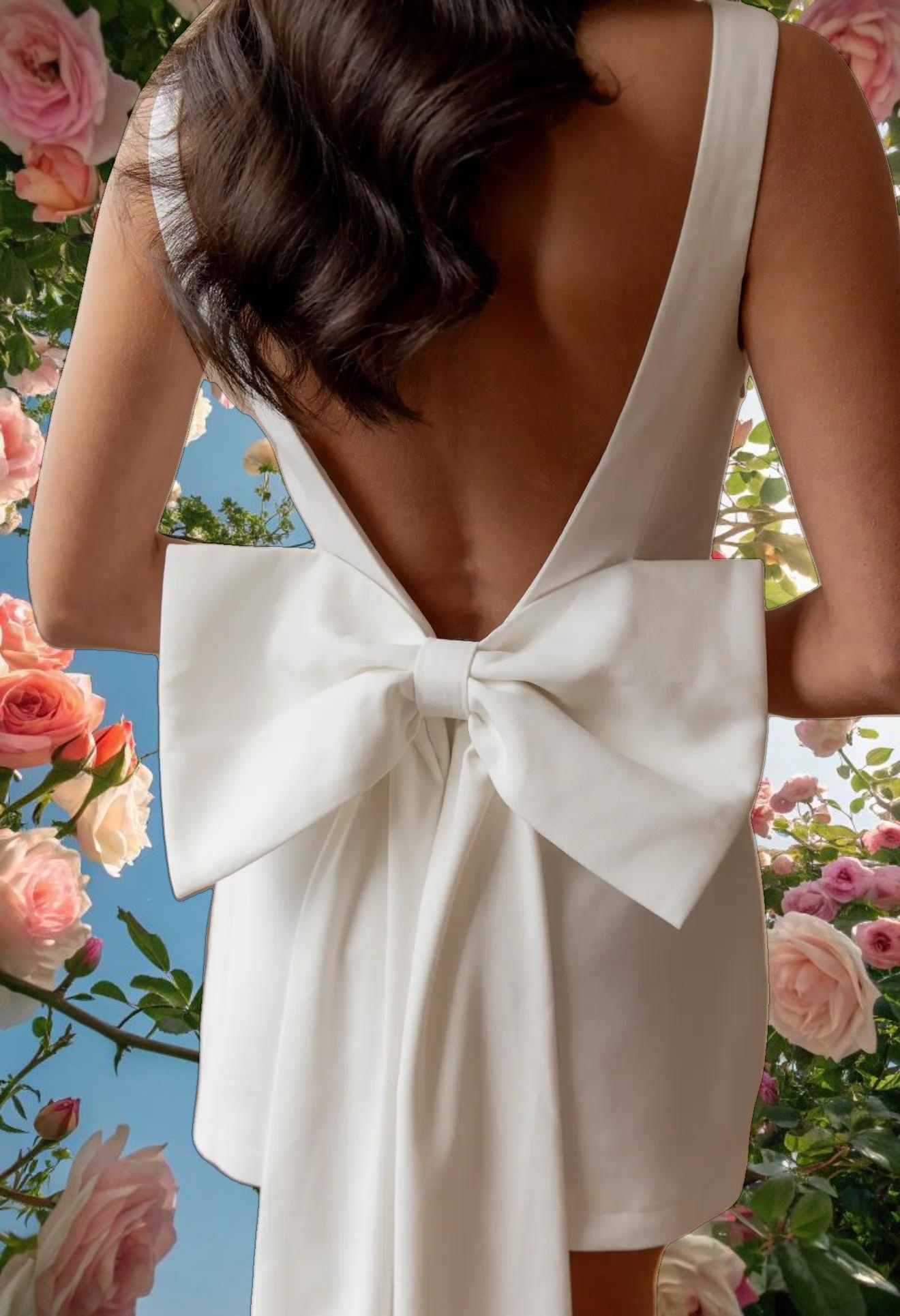 White Dove Bow Dress