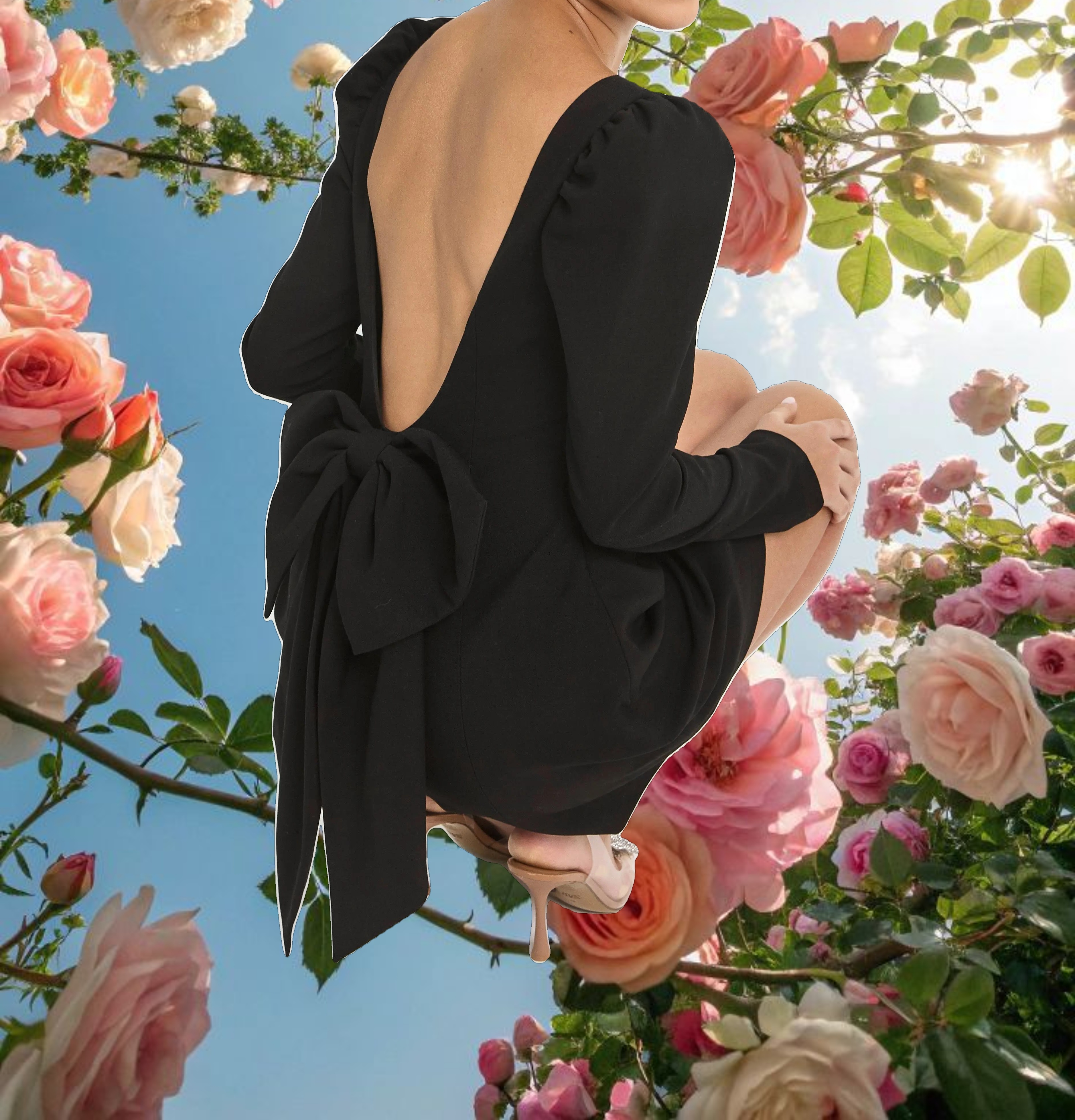 Black Bow Dress - Rouge Collection