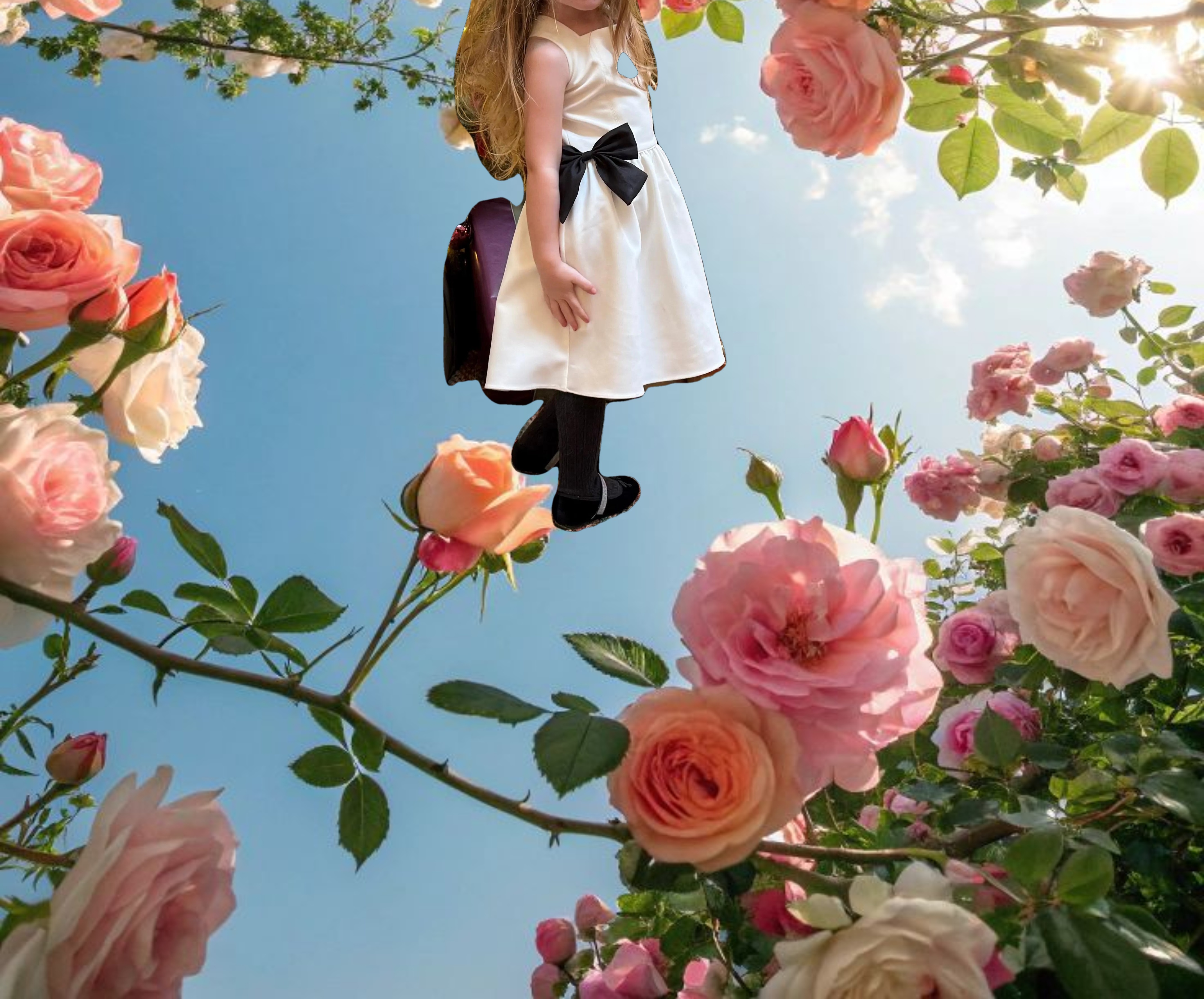 Mini White Bow Dress