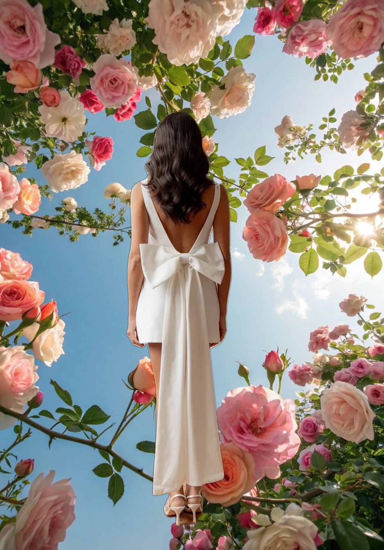 White Dove Bow Dress