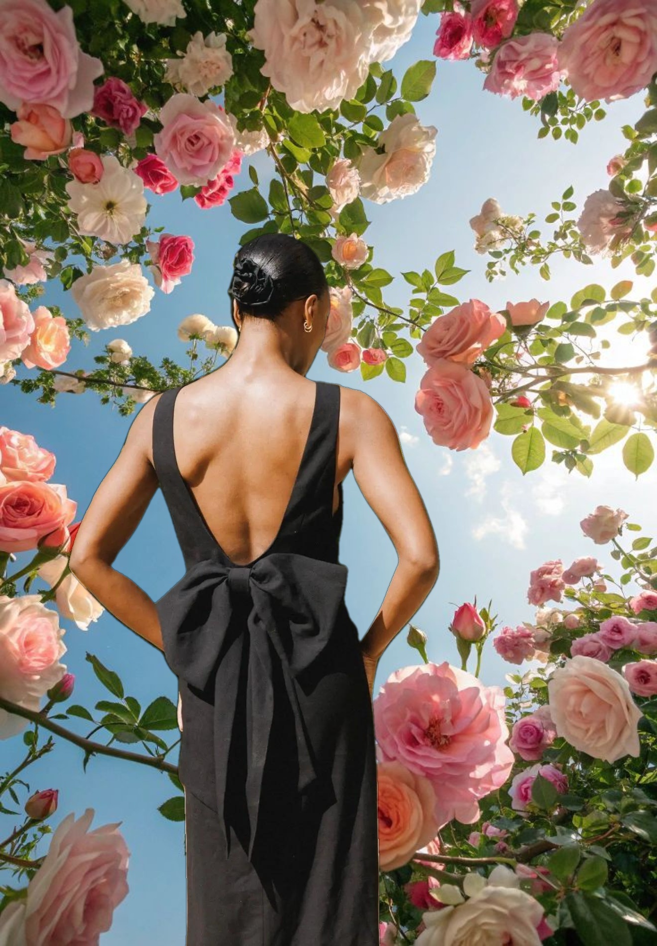 Black Bow Dress Maxi