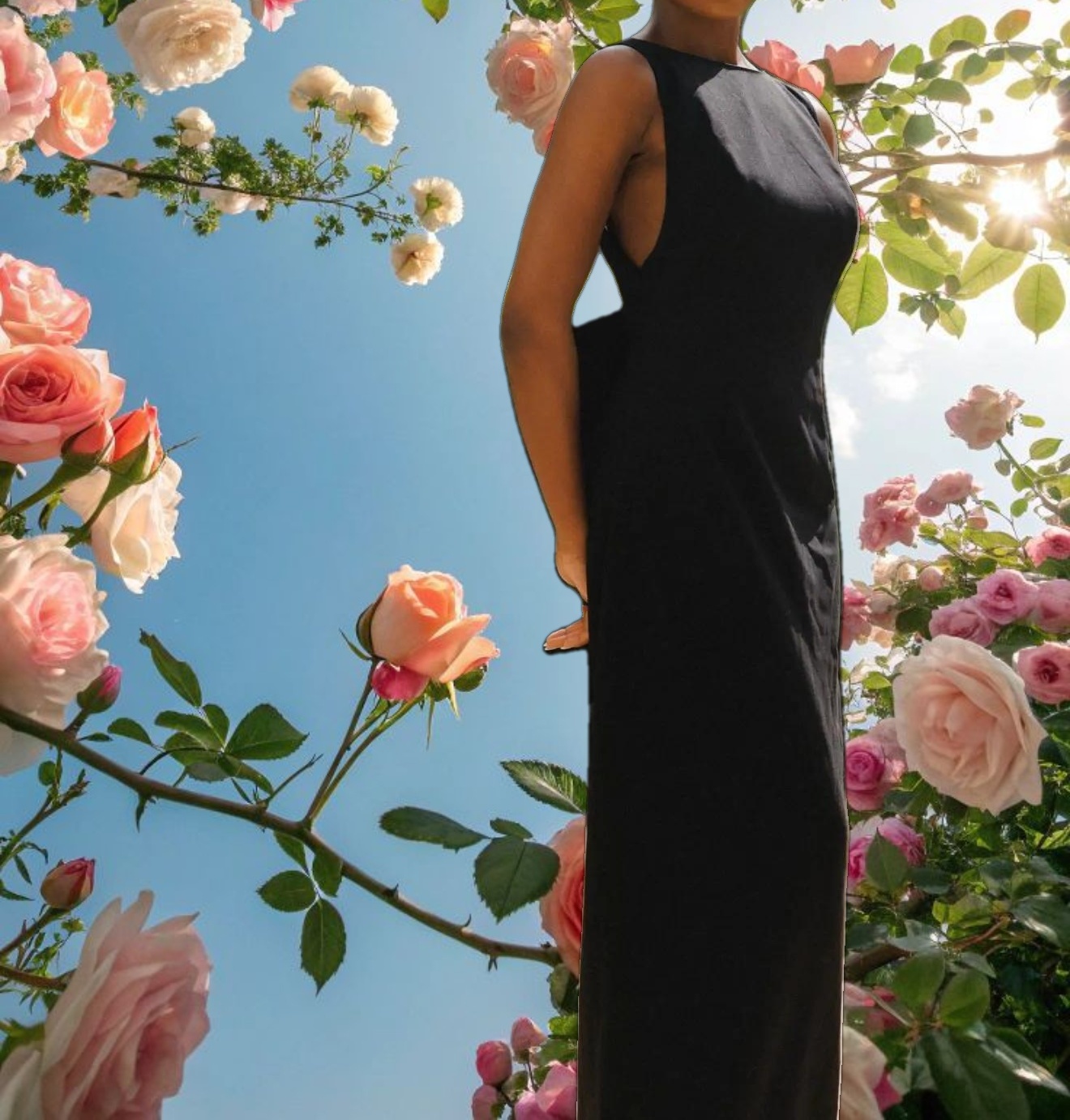 Black Bow Dress Maxi