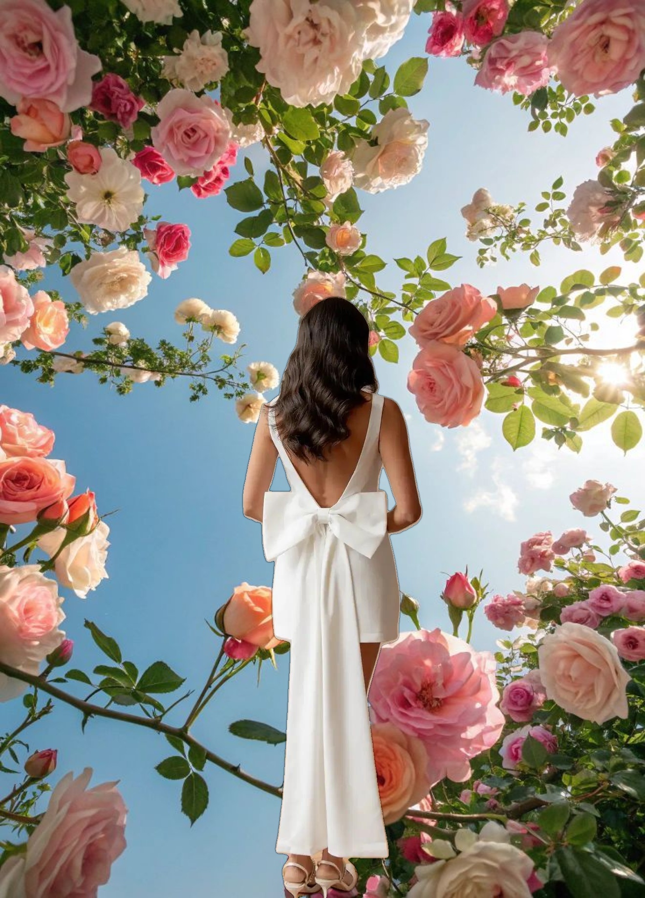 White Dove Bow Dress