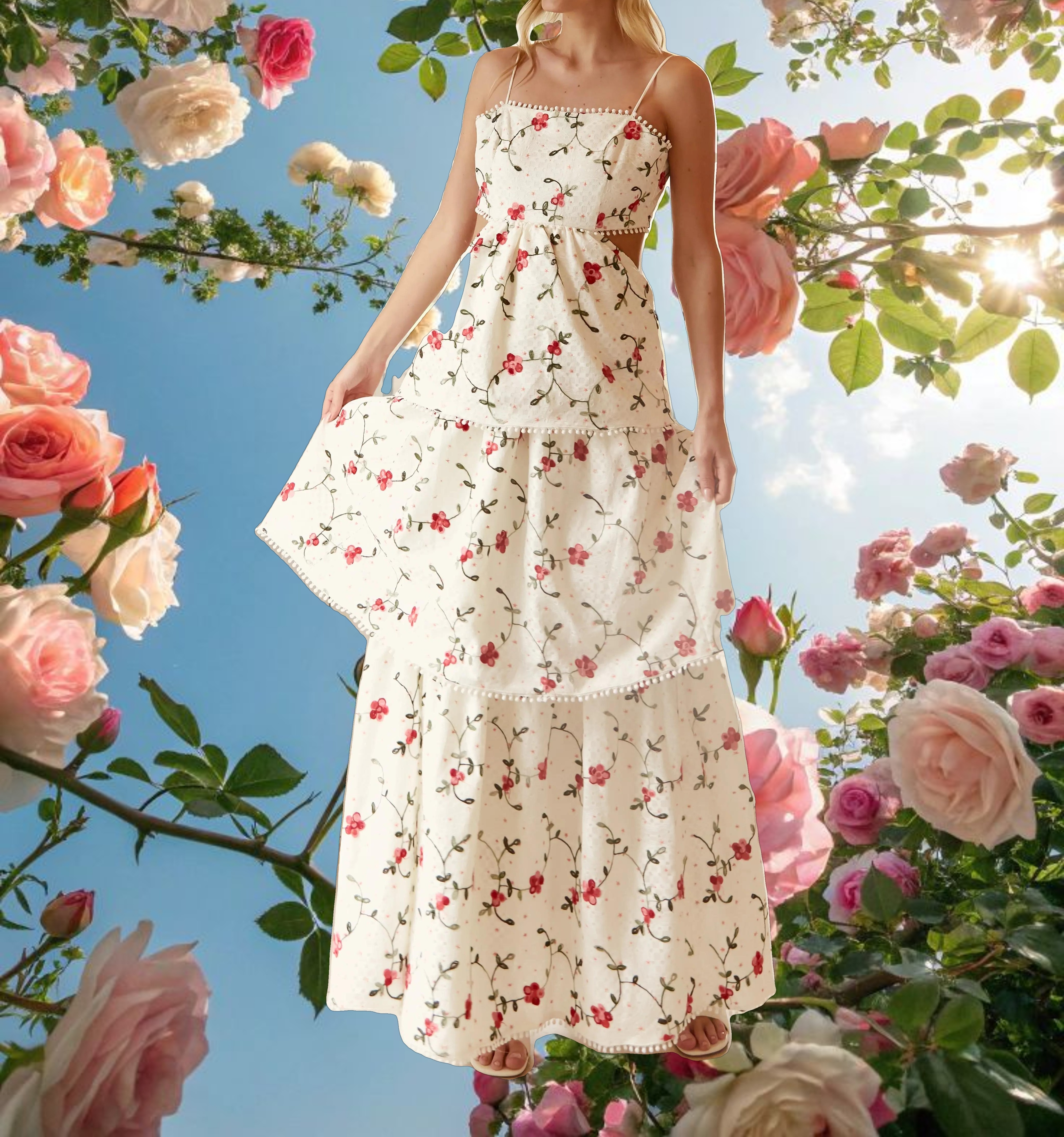 Ivory Rose Dress