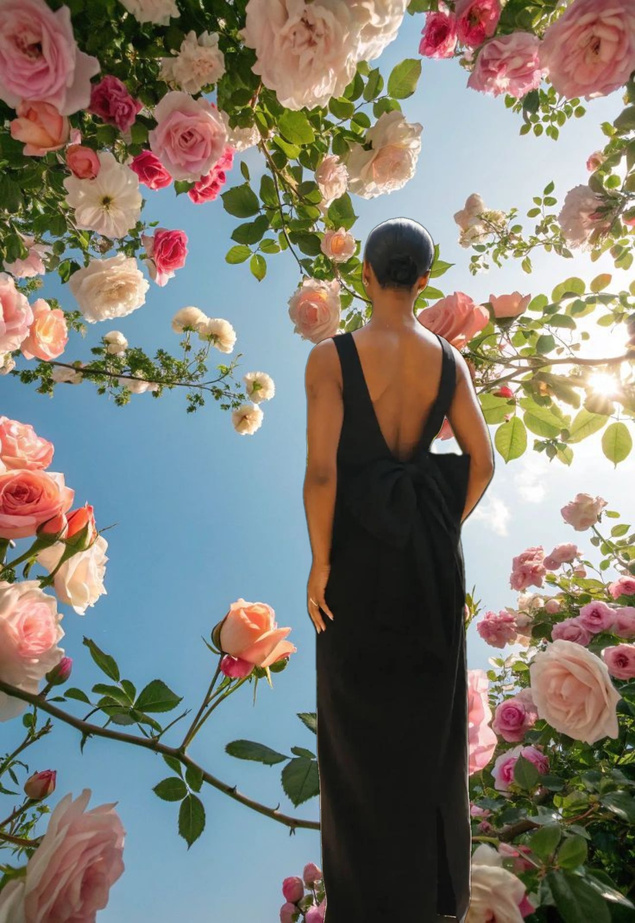 Black Bow Dress Maxi