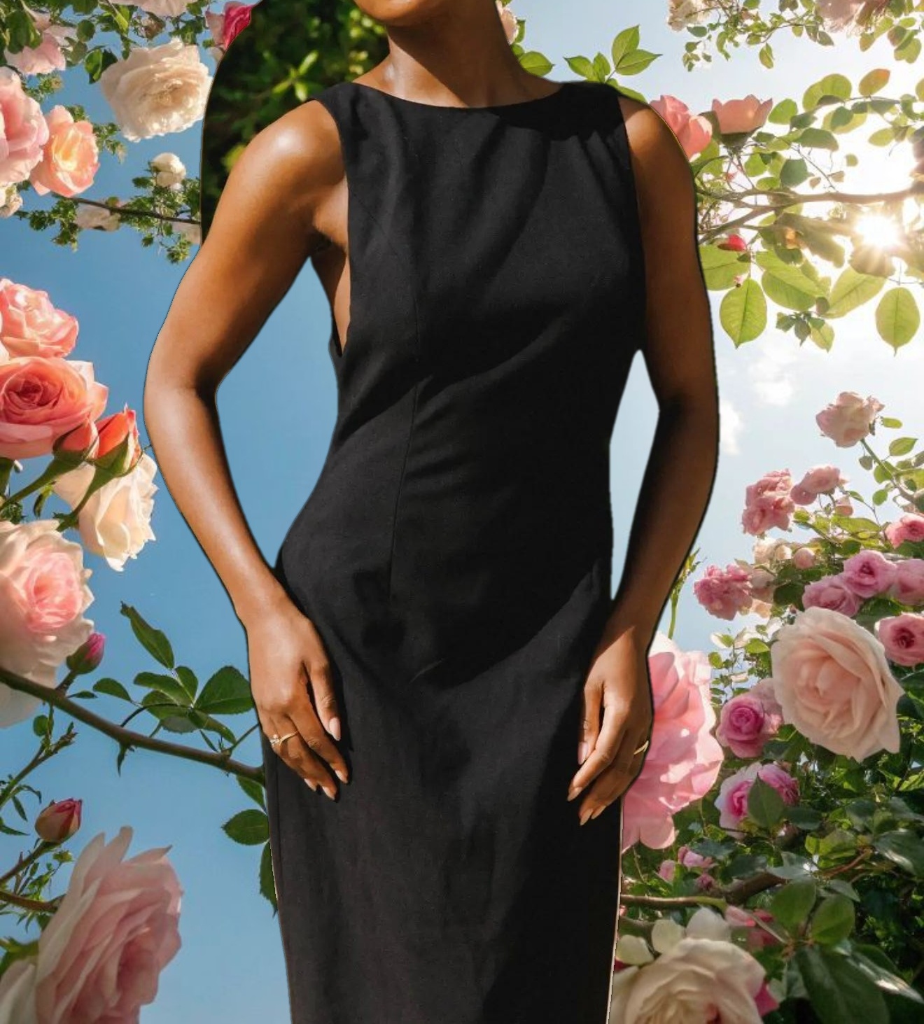 Black Bow Dress Maxi