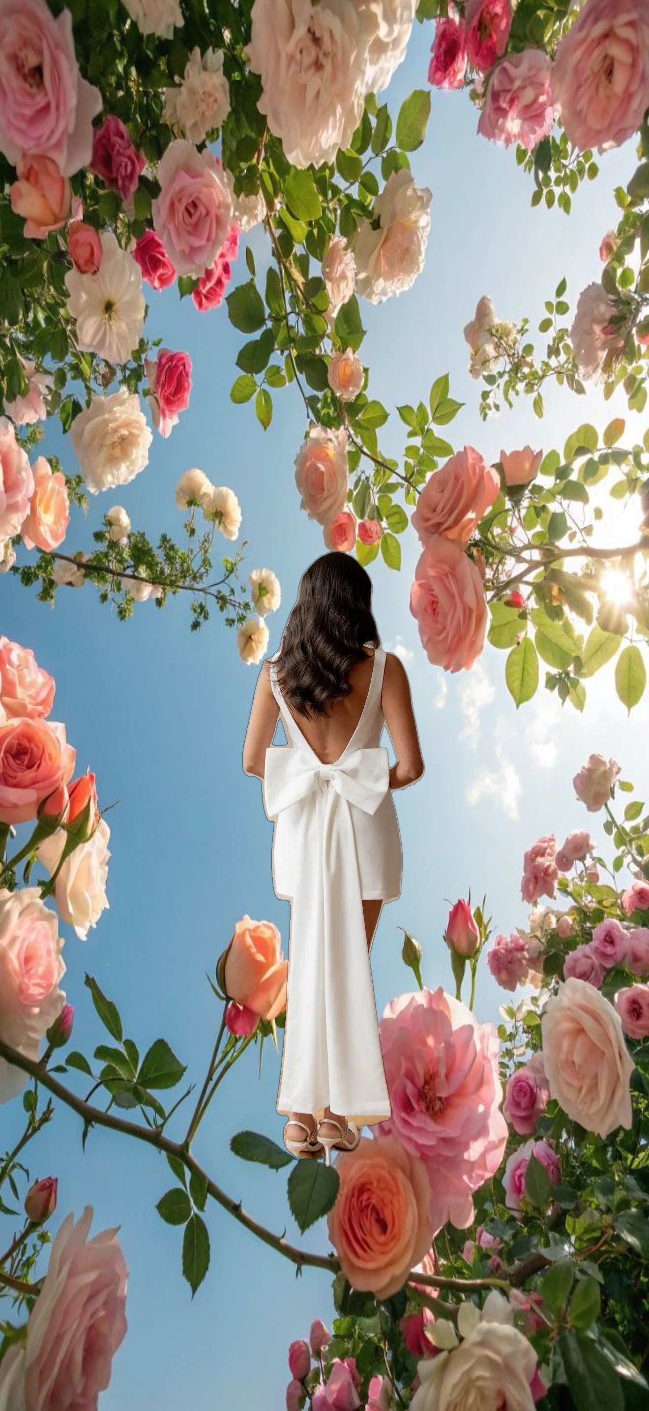 White Dove Bow Dress