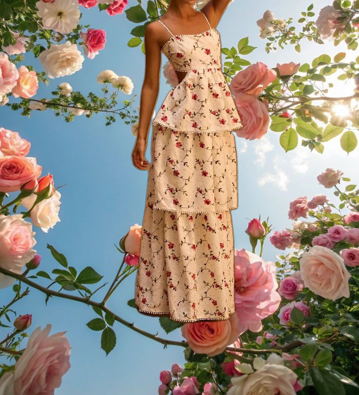 Ivory Rose Dress