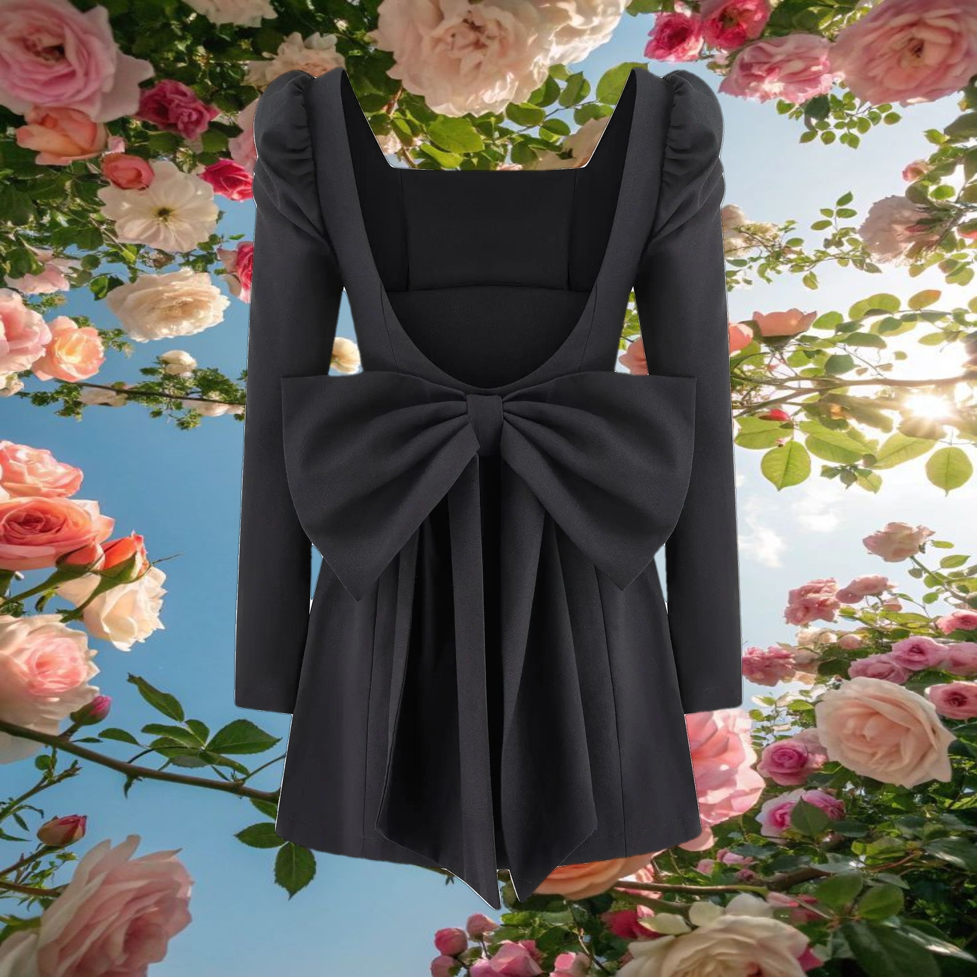 Black Bow Dress - Rouge Collection