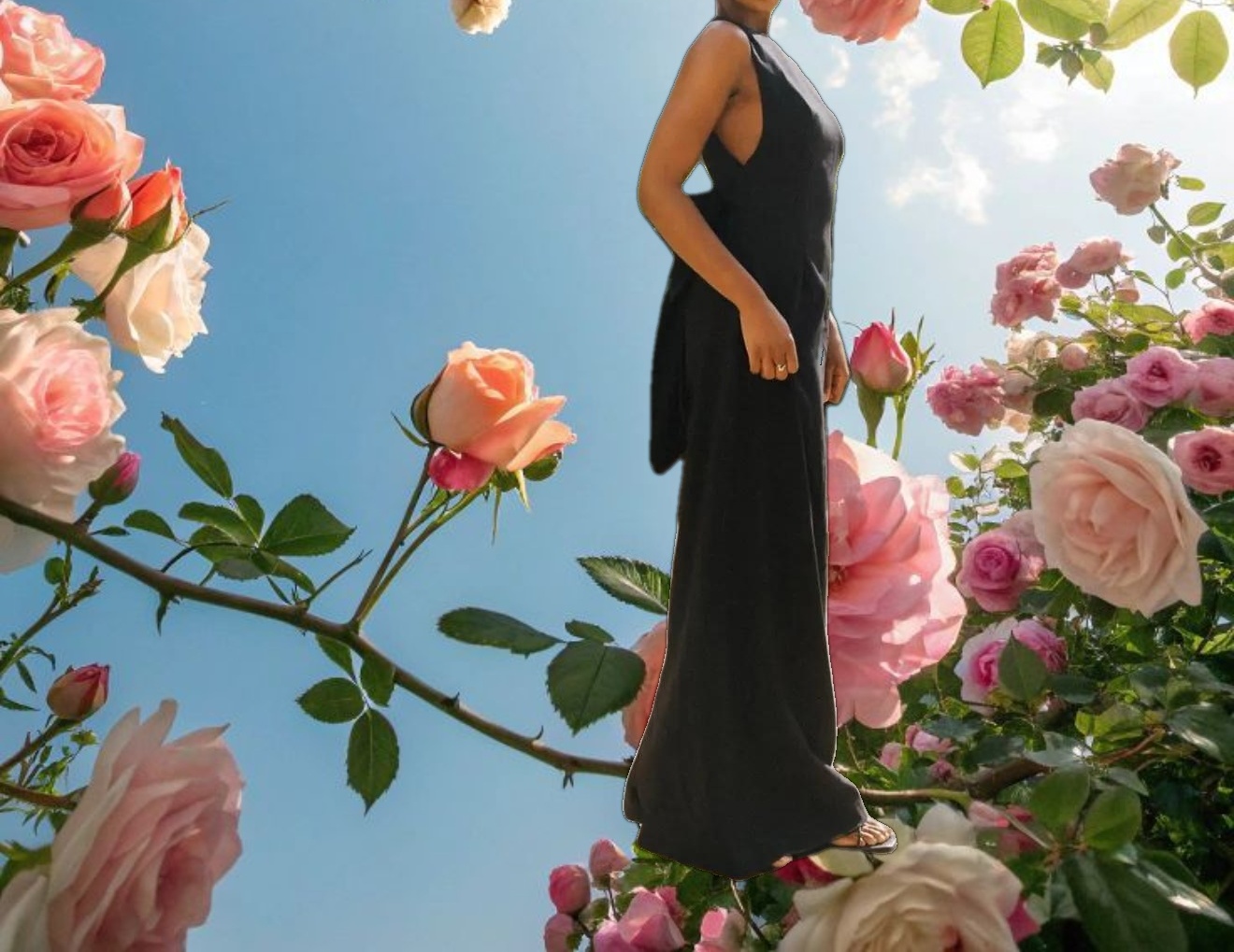 Black Bow Dress Maxi