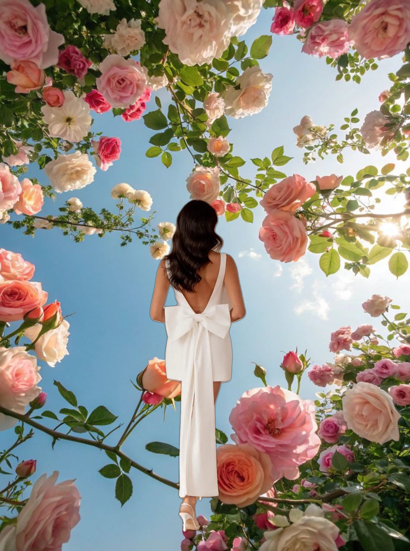 White Dove Bow Dress