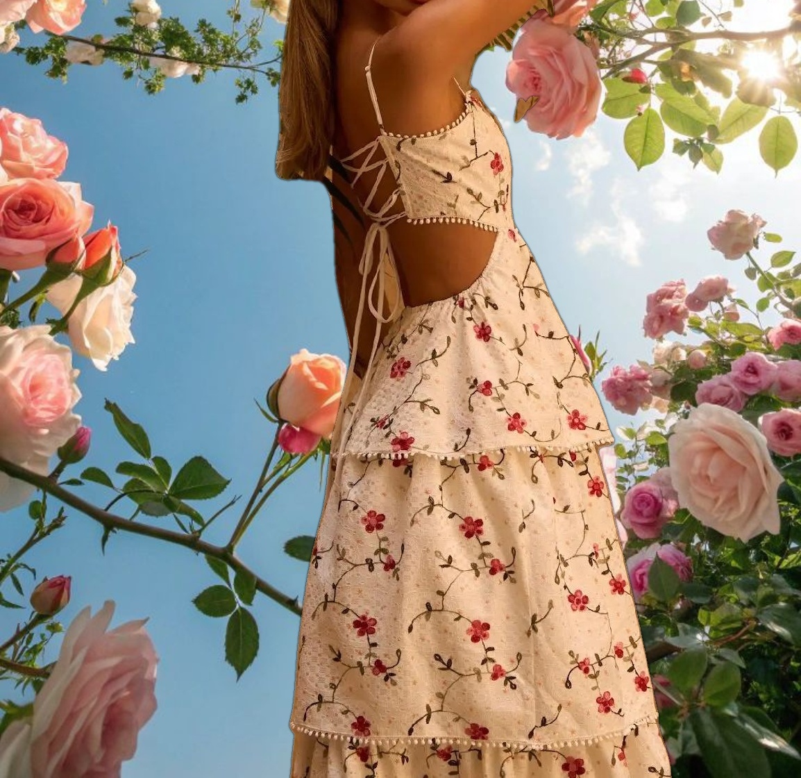 Ivory Rose Dress