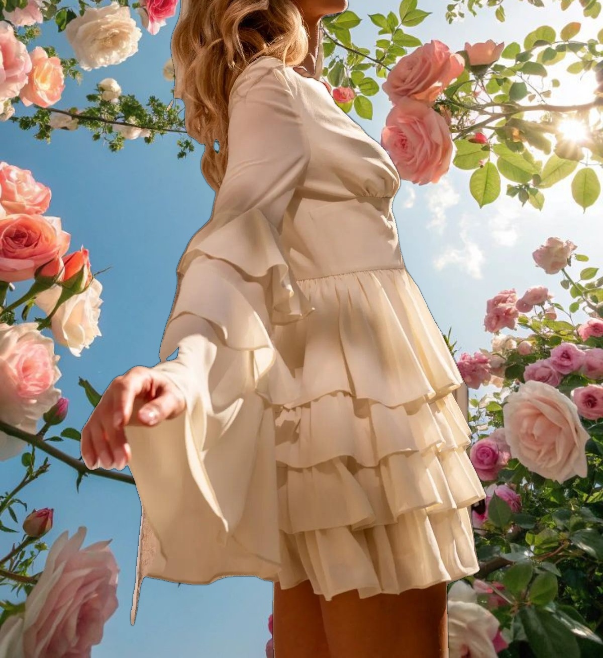 Mini ALB Ruffle Dress