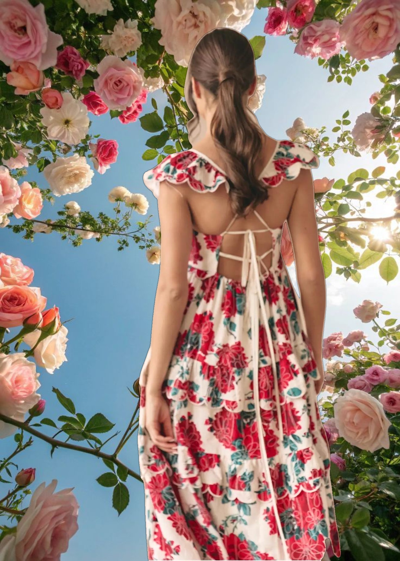 Monaco Rose Maxi Dress