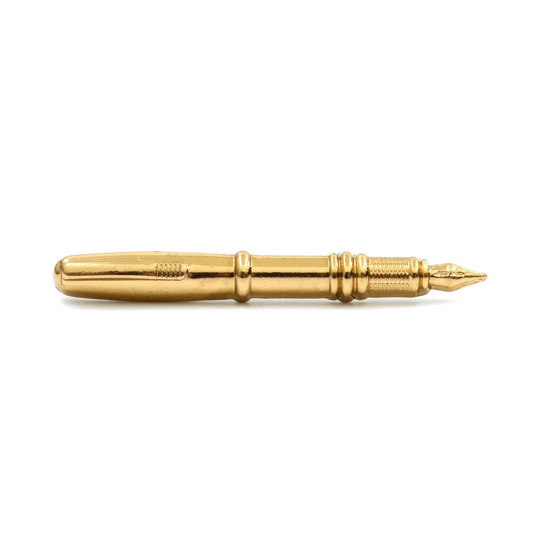 Gold Pen Lapel Pin