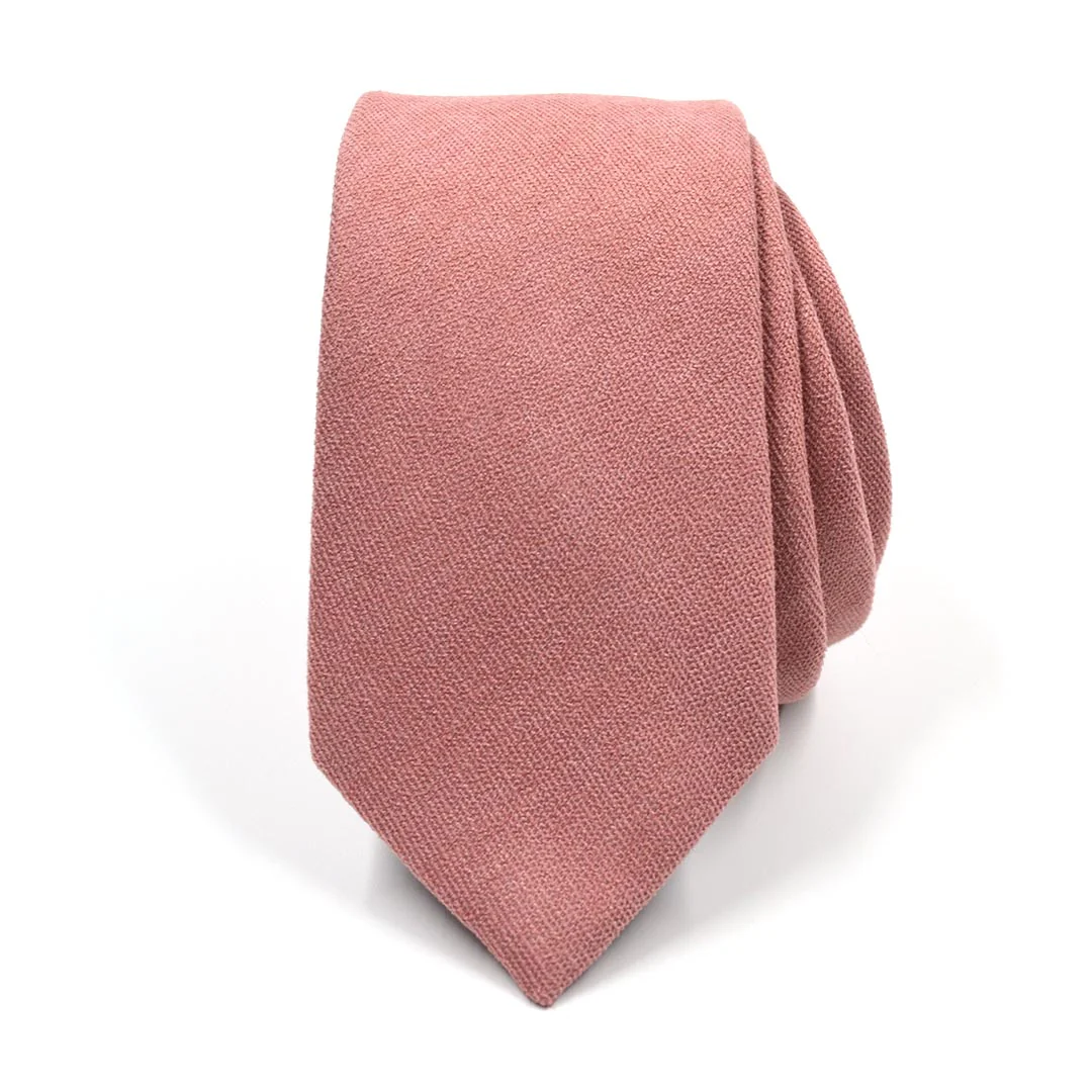 Microsuede Salmon Tie