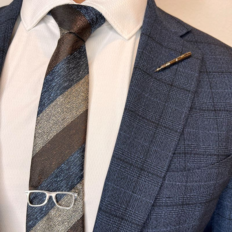 Gun Metal Pen Lapel Pin