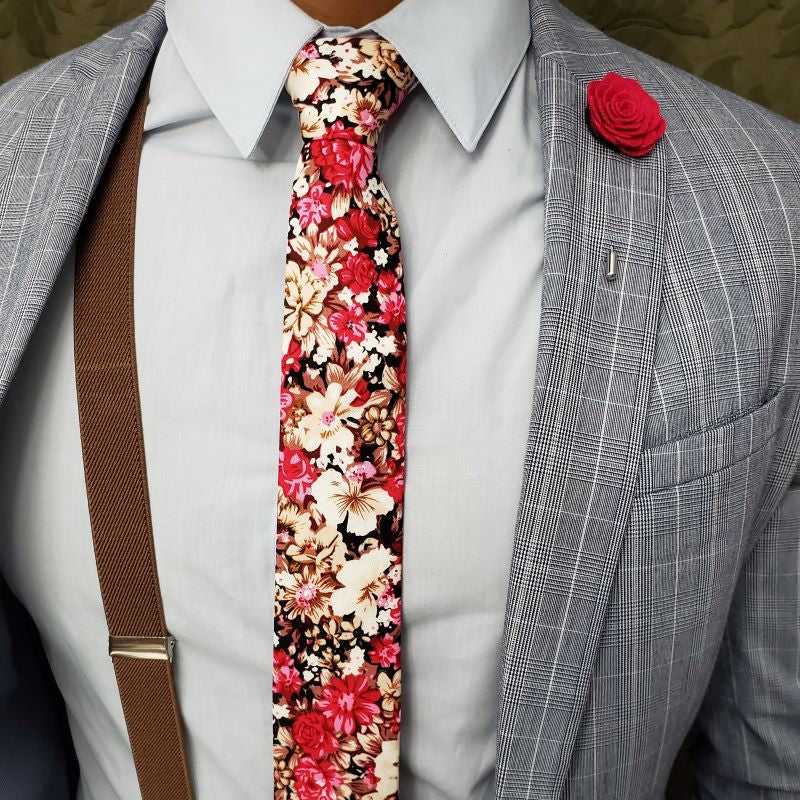 Solid Brown Suspenders