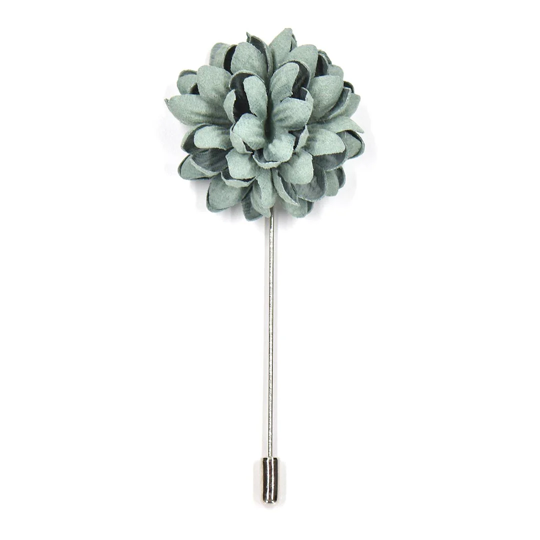 Lapel Pin - Hyacinth Buds Agave Green