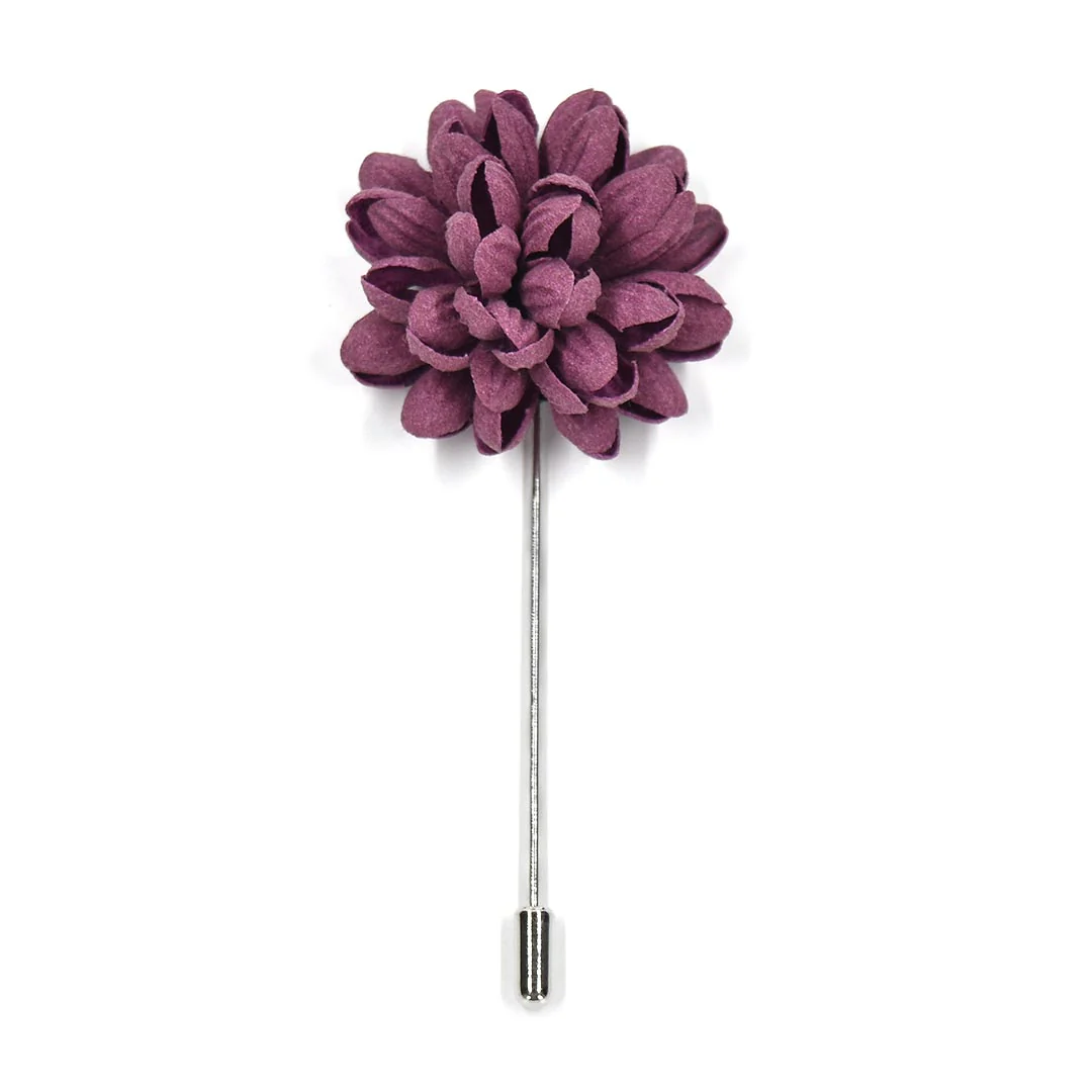 Lapel Pin - Hyacinth Buds Sangria
