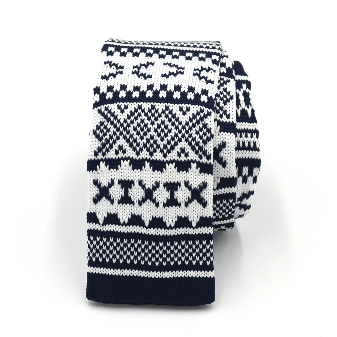 Knitted Navy Tundra Tie