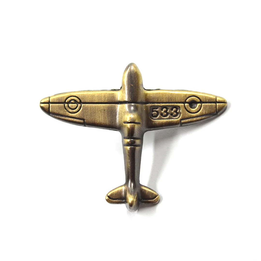 Lapel Pin - Bronze Plane