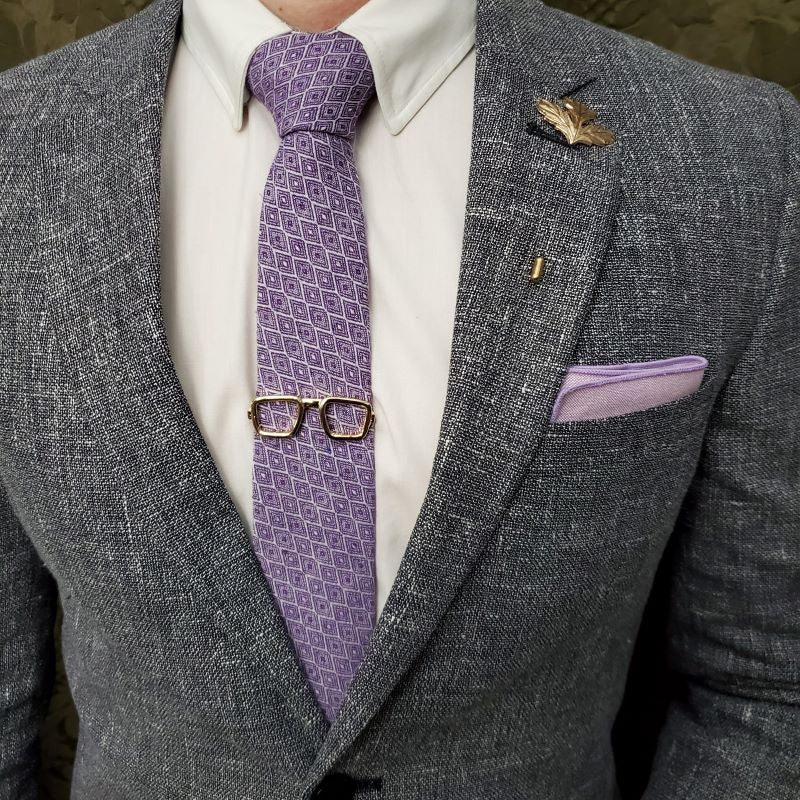 Solid Purple Pocket Square