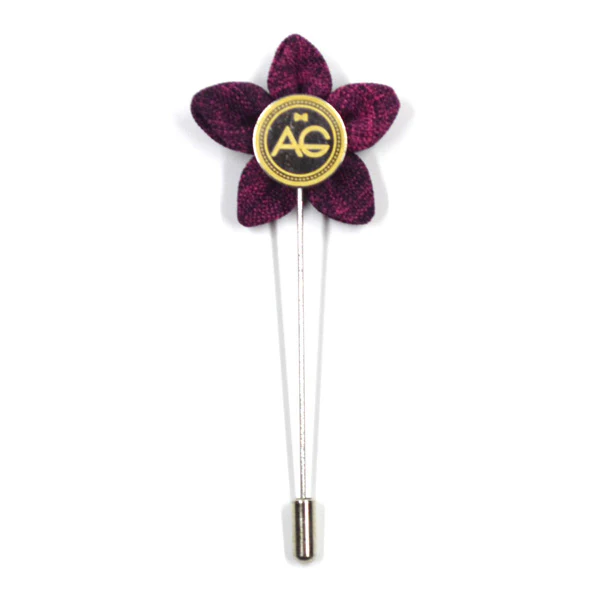 Lapel Pin - Wildflower Boysenberry