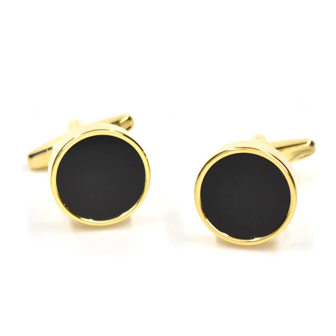 Onyx Gold Cufflinks