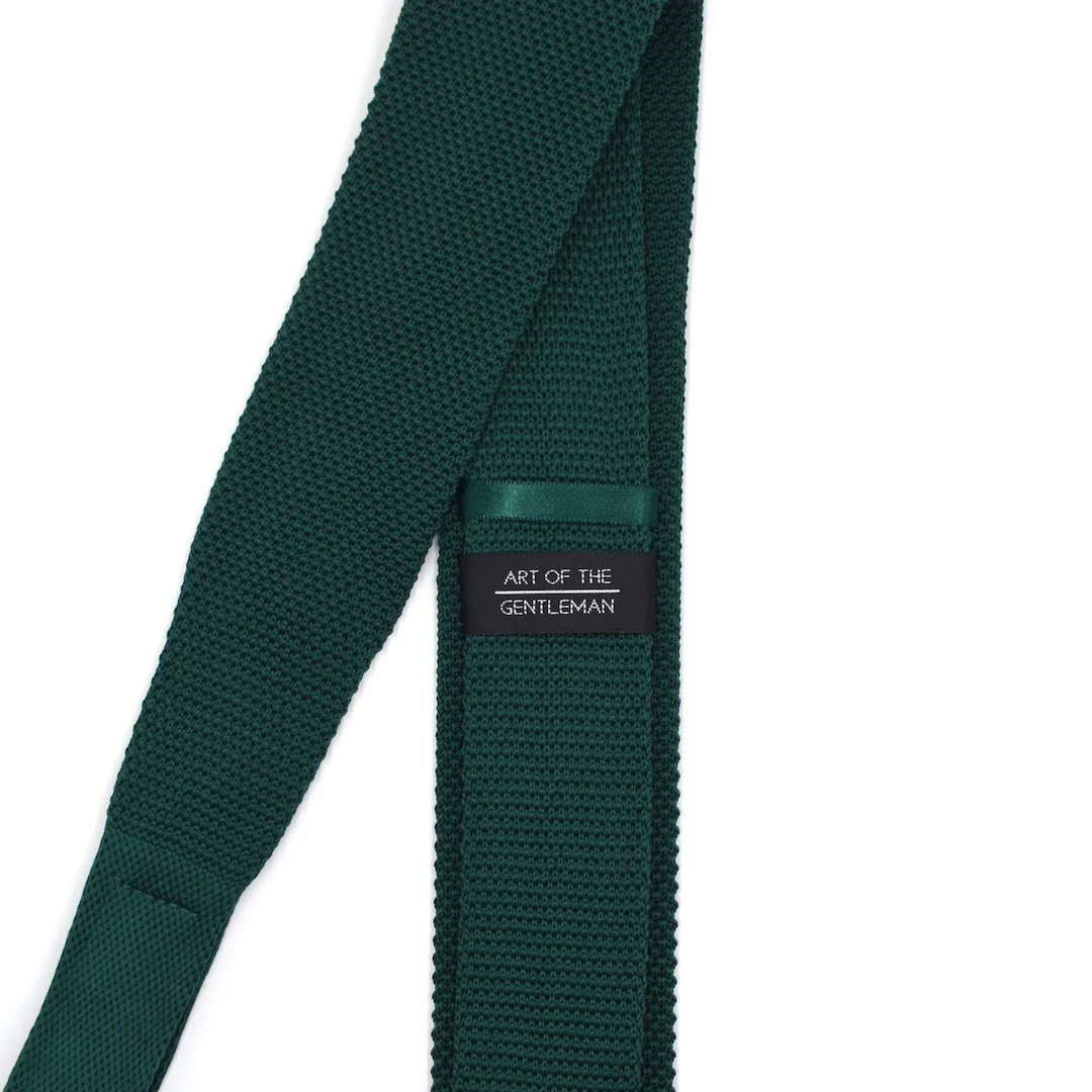 Knitted Emerald Tie