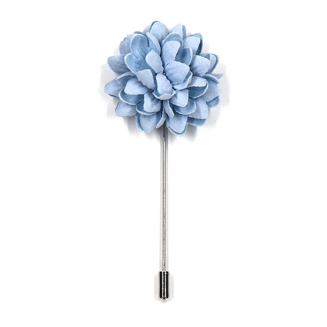 Lapel Pin - Hyacinth Buds Mist Blue