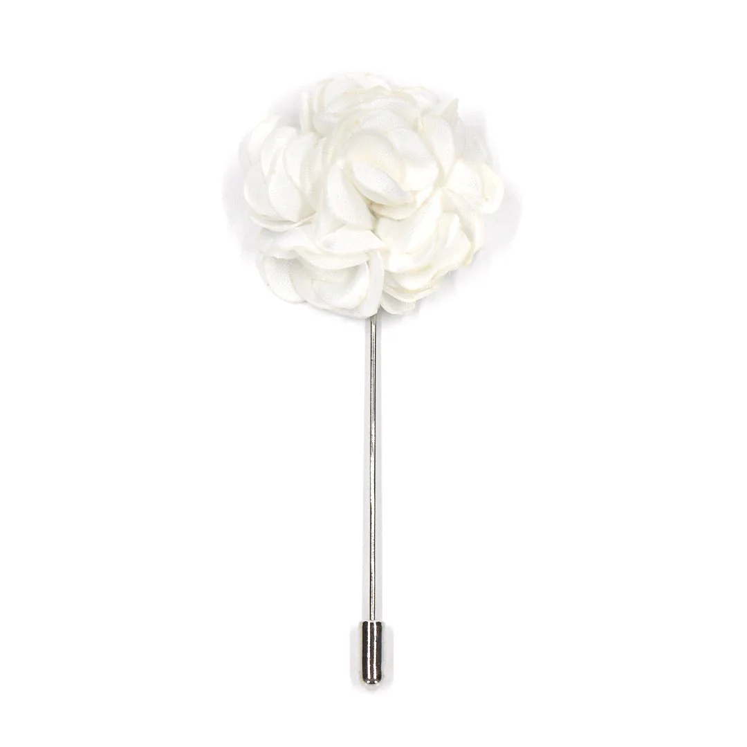 Lapel Pin - Rose White