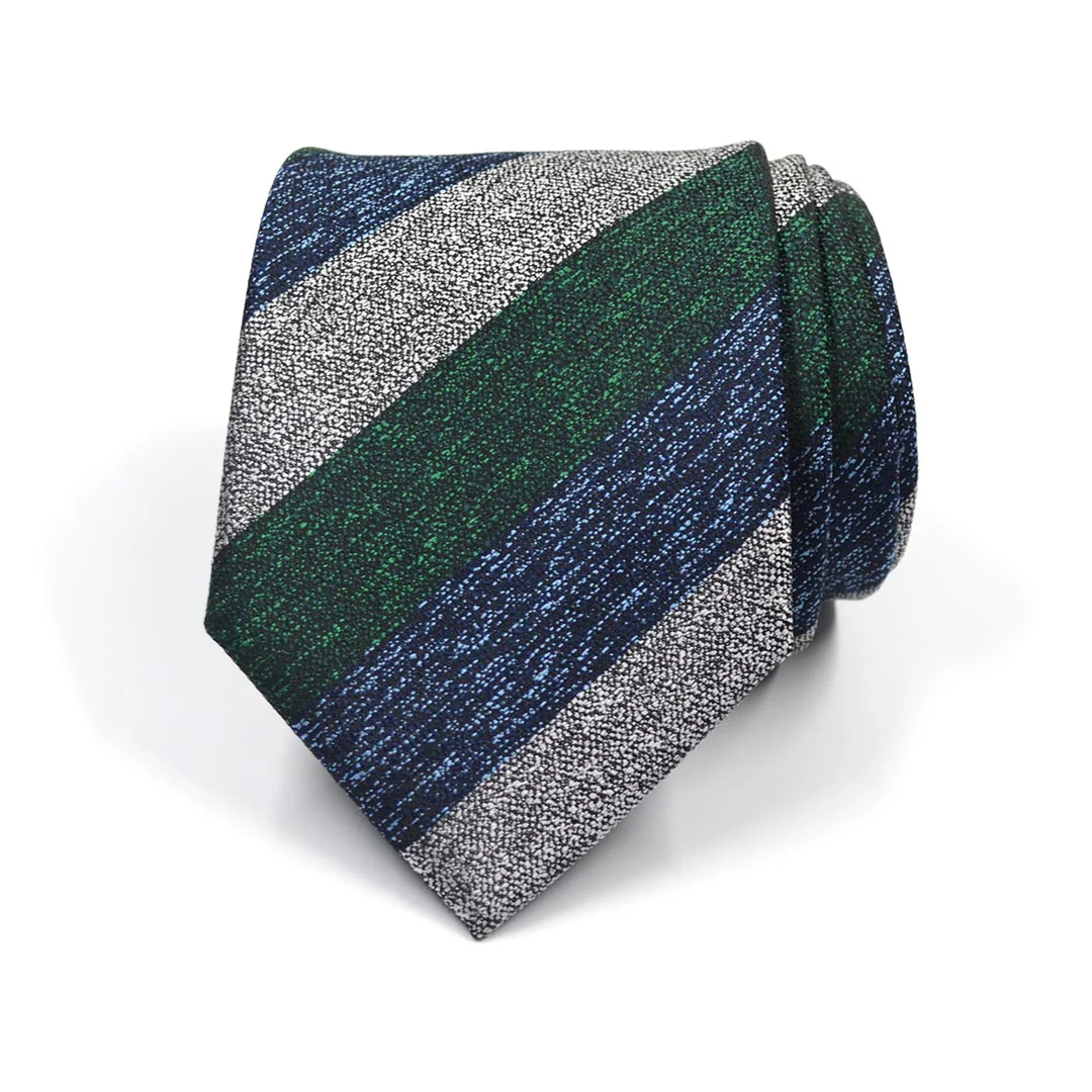 Triple Stripe Liquid Metals Tie