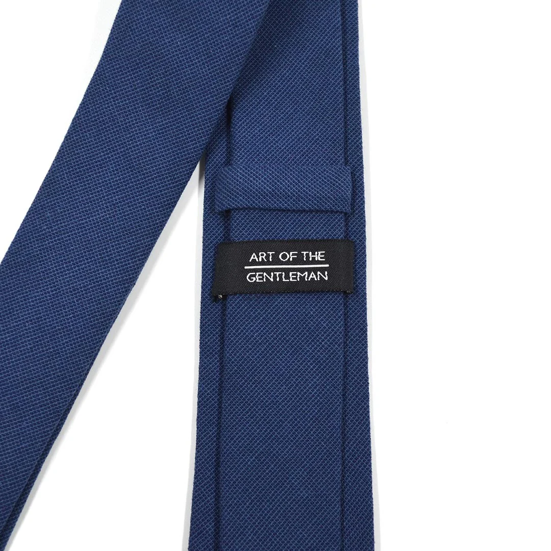 Solid Marine Navy Tie