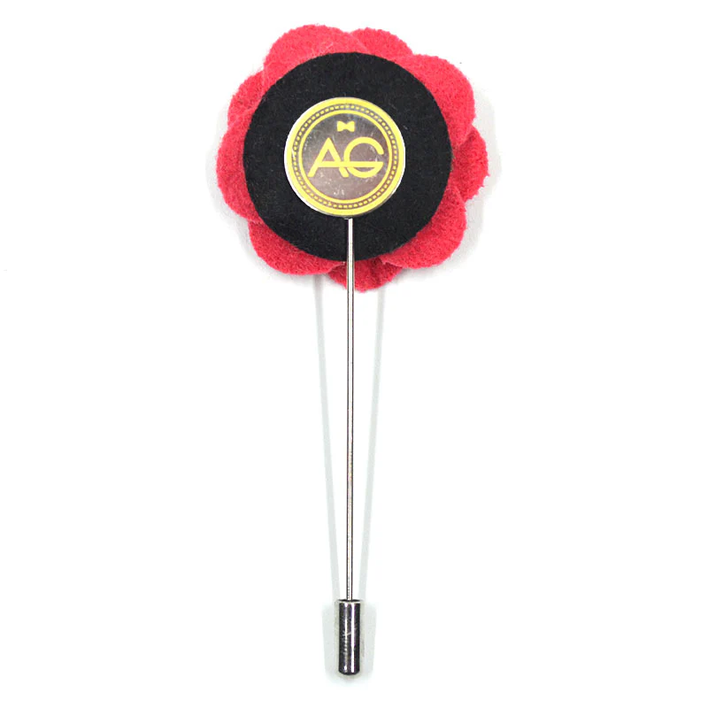 Lapel Pin - Floral Pink