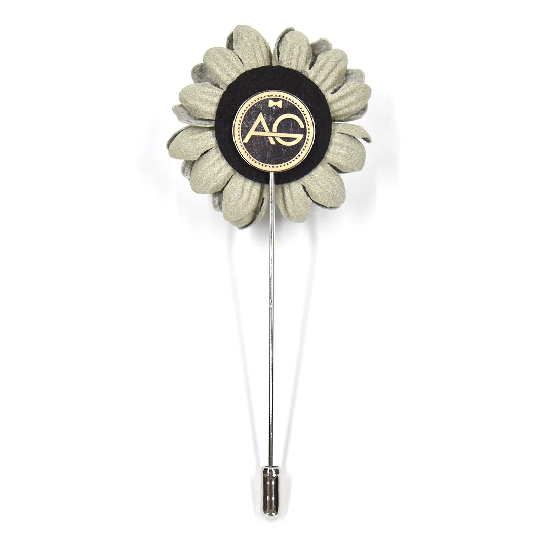 Lapel Pin - Hyacinth Buds Sage Green