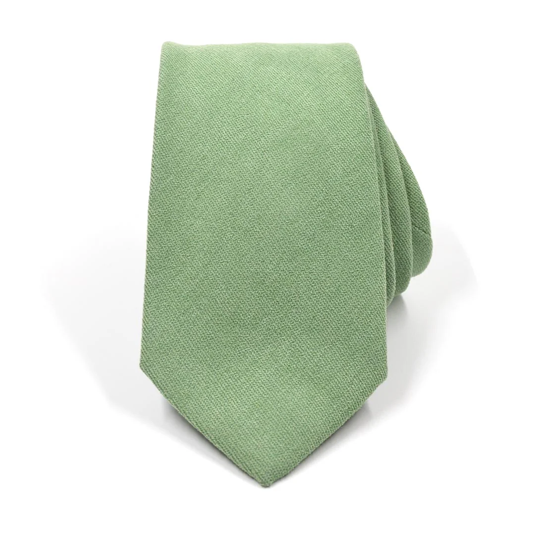 Microsuede Dusty Sage Tie