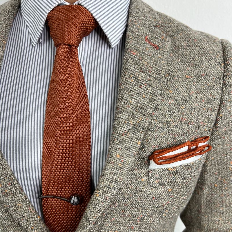 Knitted Cinnamon Tie Set