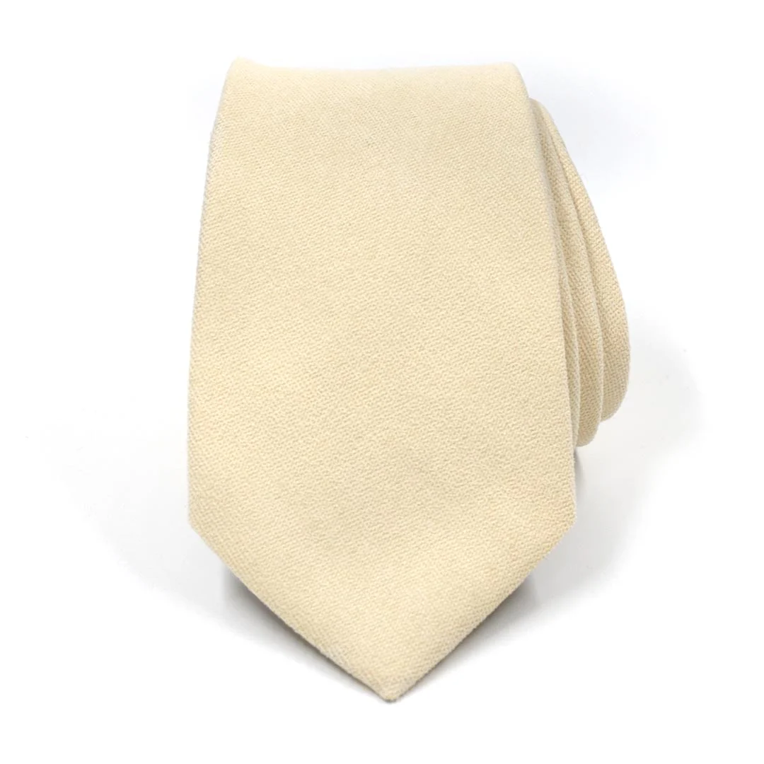 Microsuede Canary Ivory Tie