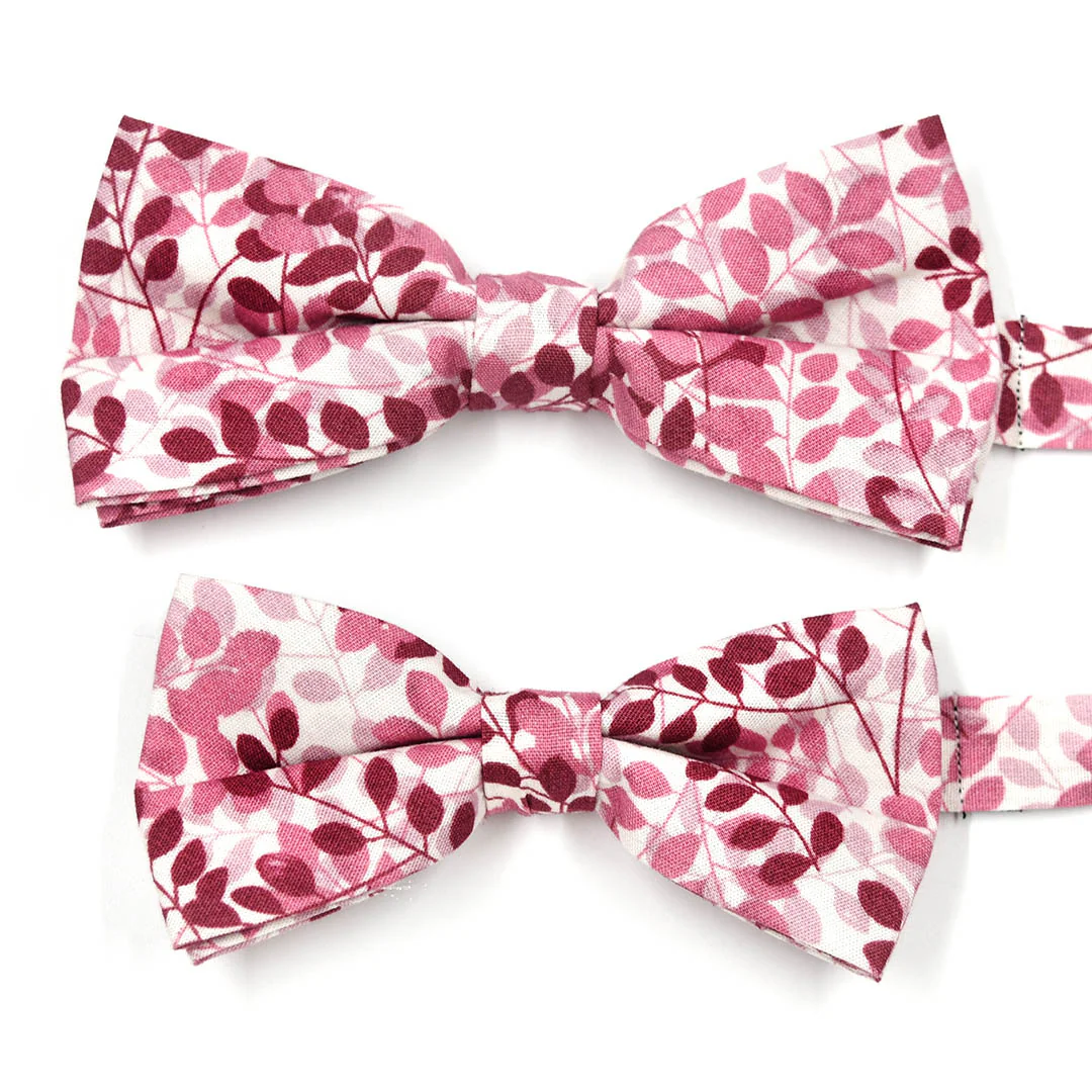Floral Mauve Chianti Pre Tied Bow Tie