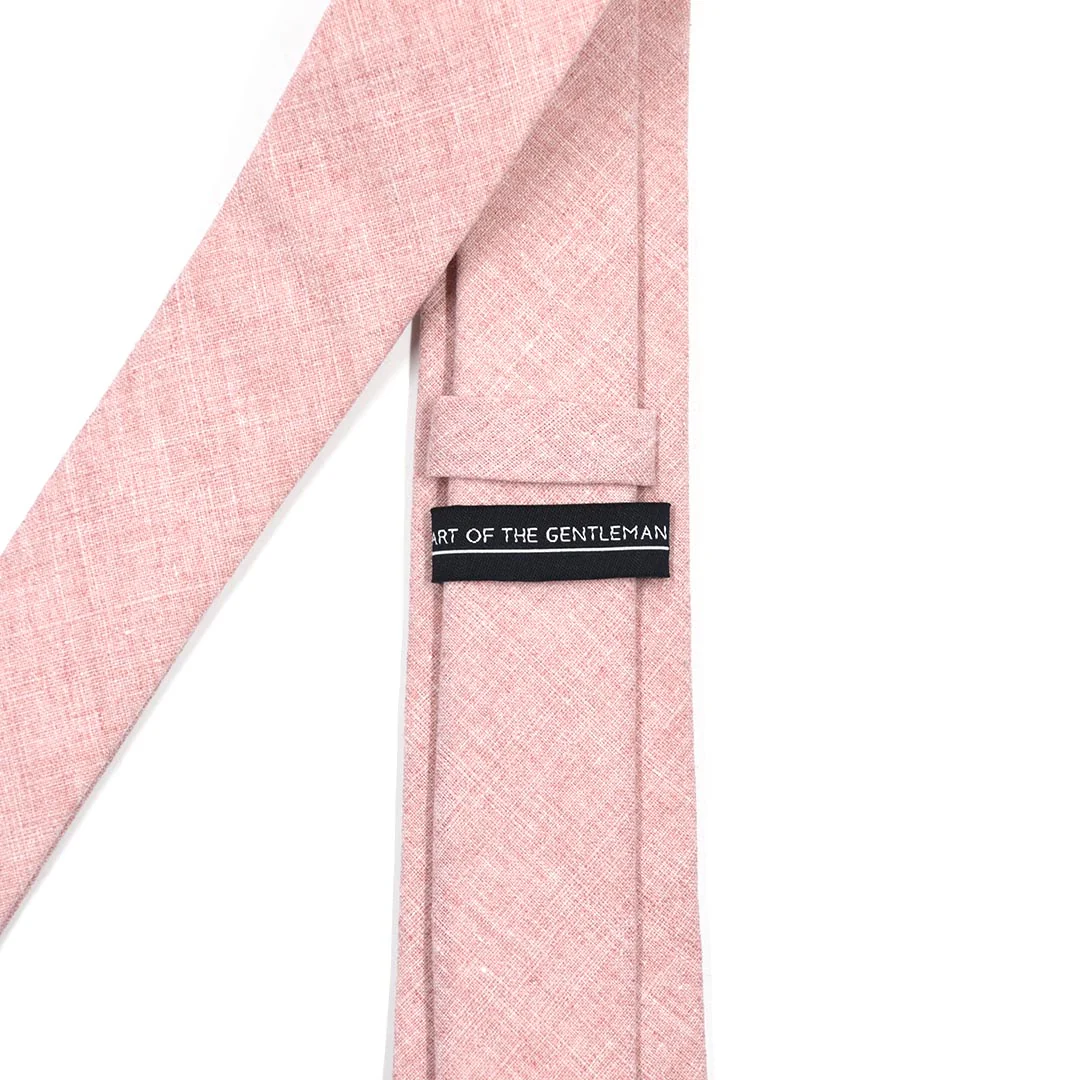 Linen Pink Tie