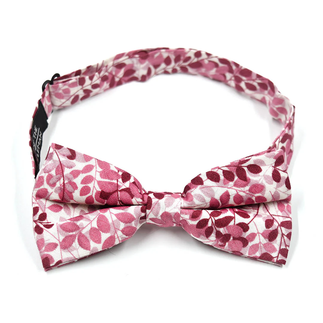 Floral Mauve Chianti Pre Tied Bow Tie