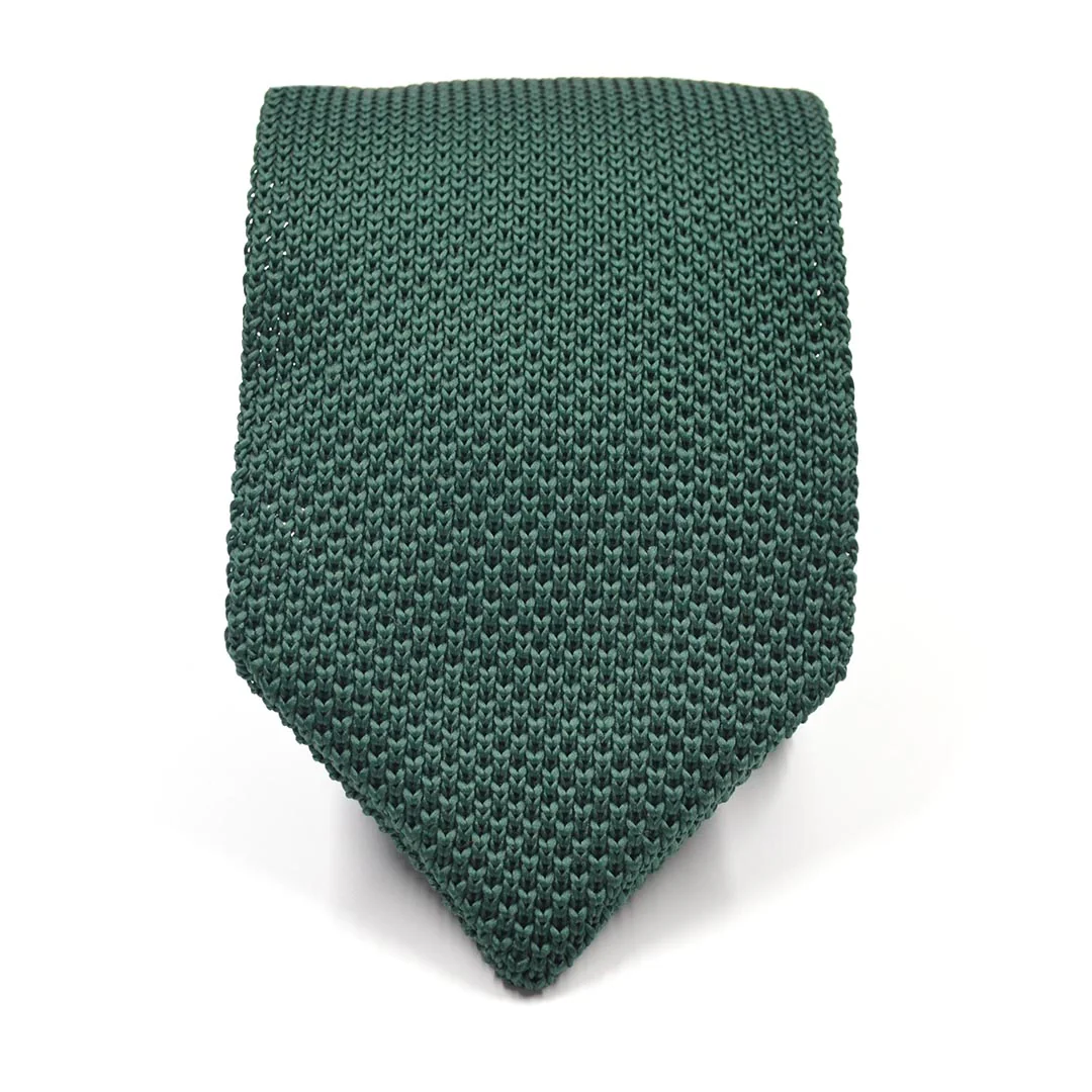 Knitted Point Emerald Tie