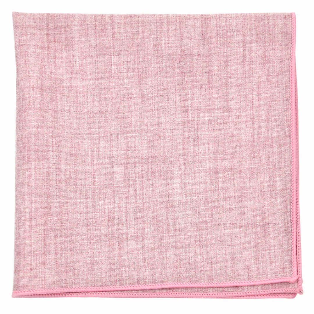 Linen Pink Pocket Square