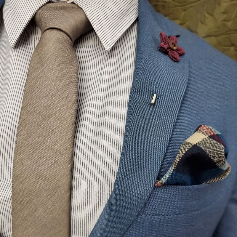 Lapel Pin - Wildflower Burgundy