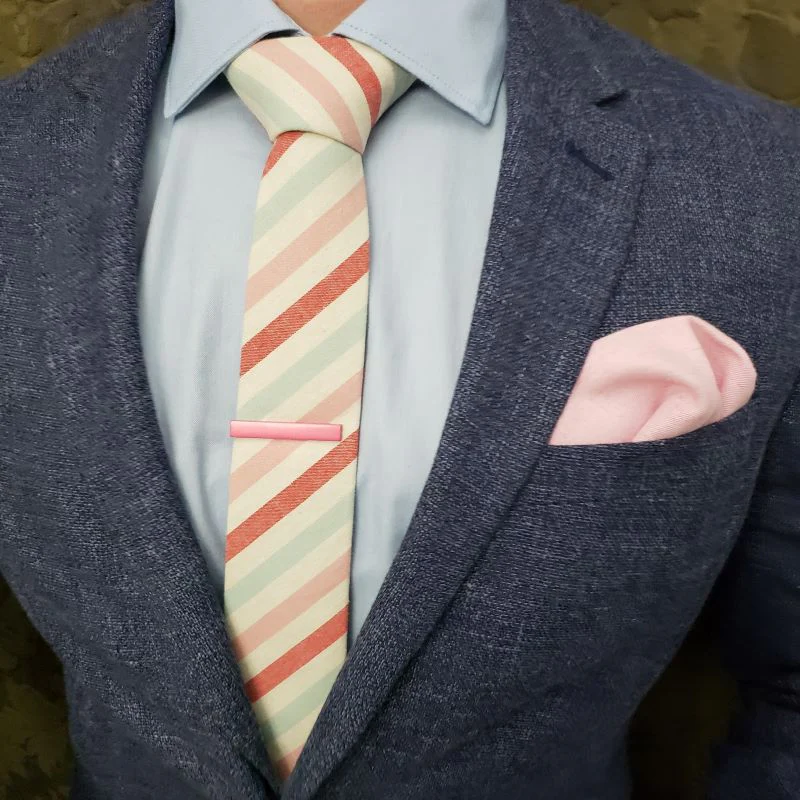 Striped Arctic Cherry Tie