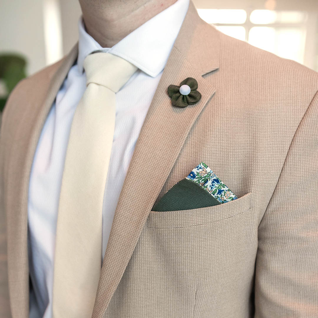 Microsuede Canary Ivory Tie