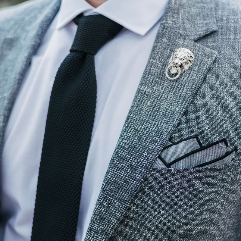 Lapel Pin - Silver Lion