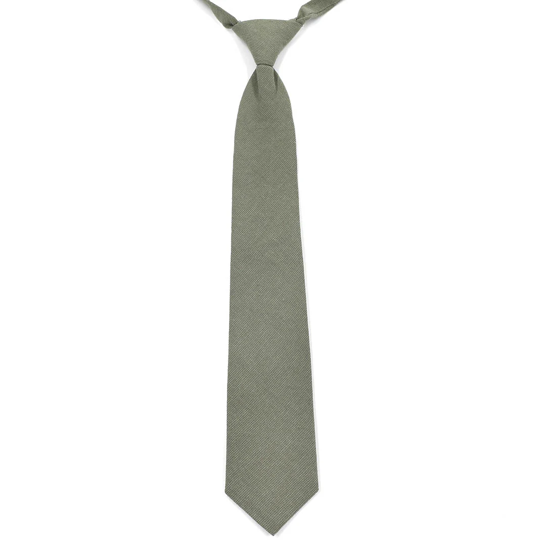 Kids Linen Sage Green Pre Tied Tie