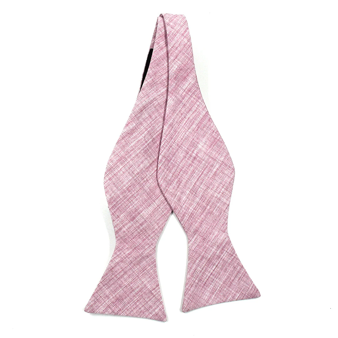 Linen Pink Self Tie Bow Tie
